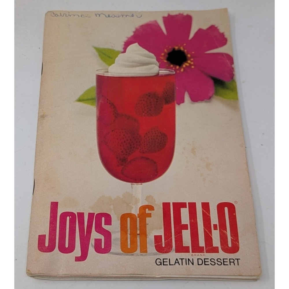 Vintage Joys of Jell-O‎ Jello Gelatin Dessert Recipe Book Cookbook 1960s